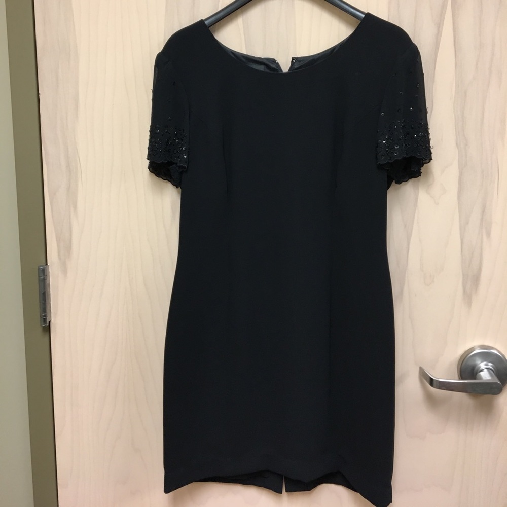 Black Donna Morgan cocktail dress